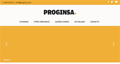 Desktop Screenshot of proginsa.com
