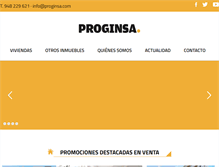 Tablet Screenshot of proginsa.com